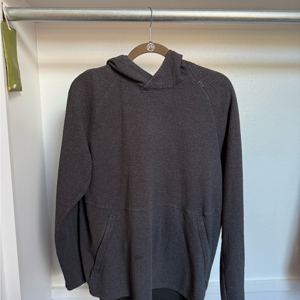 Lululemon Waffle - Men’s Dark Gray Hooded Sweater- Size Large